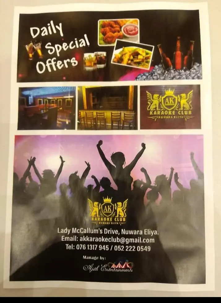 Ak Karaoke Club Hotel Nuwara Eliya Sri Lanka